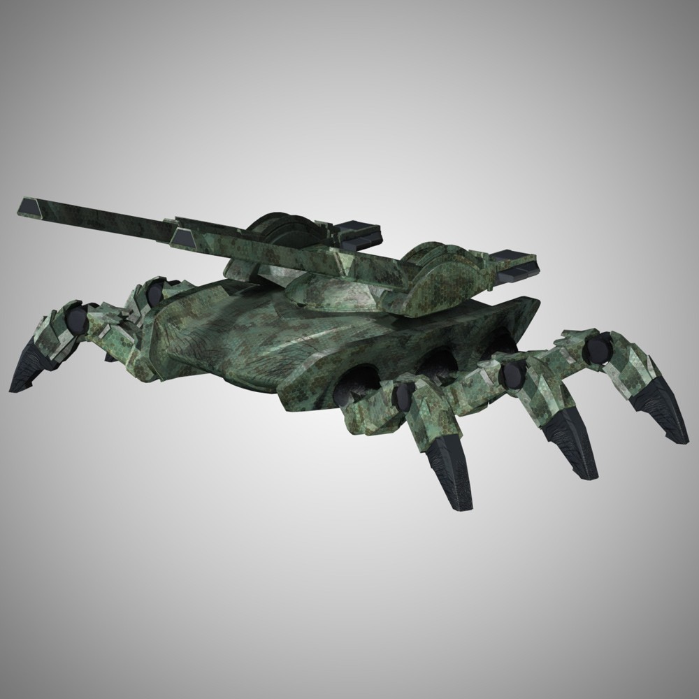 Spider Tank Texture Add-On for Poser by VanishingPoint